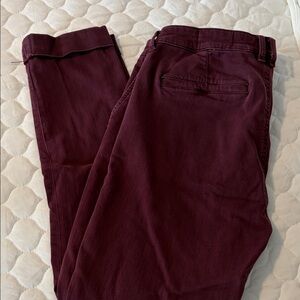 Women’s Cosmic Blue Love Burgundy Pants